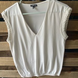 Express size small cream blouse